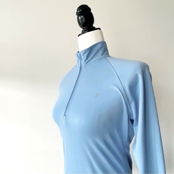 Half Zip Long Sleeve Activewear Top - Picture 3 of 11